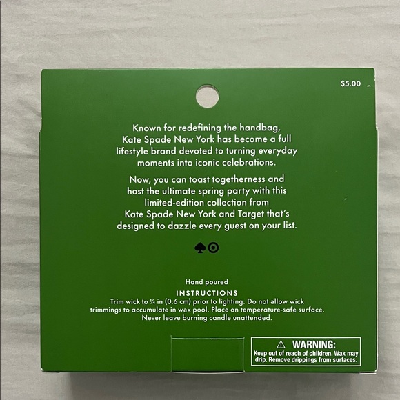 Kate Spade Strawberry Celebration Candles - Red, Green, Blue - Picture 2 of 3